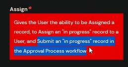 ‘Assign’ permission updated to also include permission to submit a record