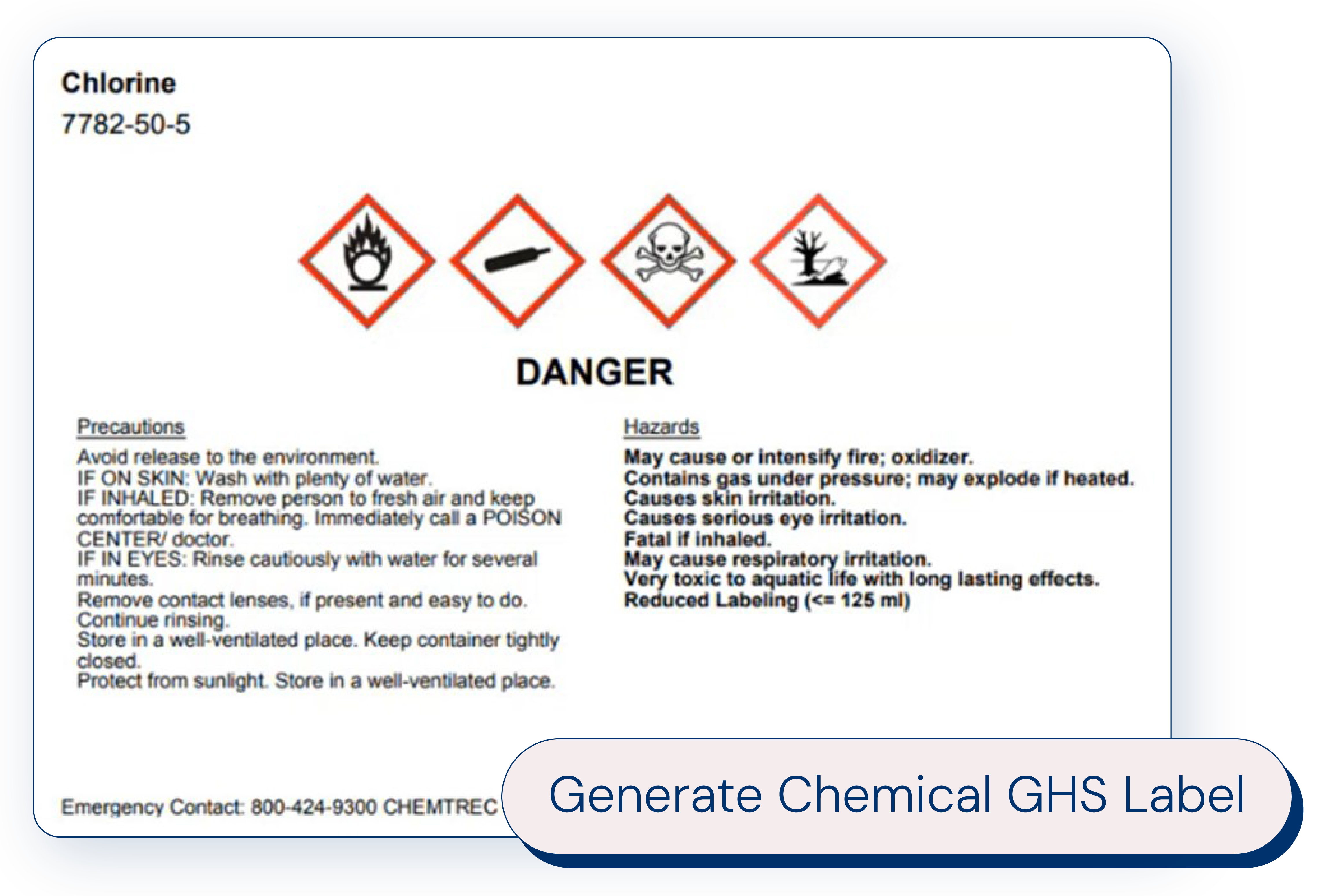 Dashboard of chemical inventory tracking software